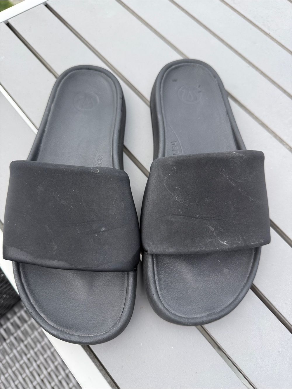 Women's Black Slide Sandals - Casual Comfort
